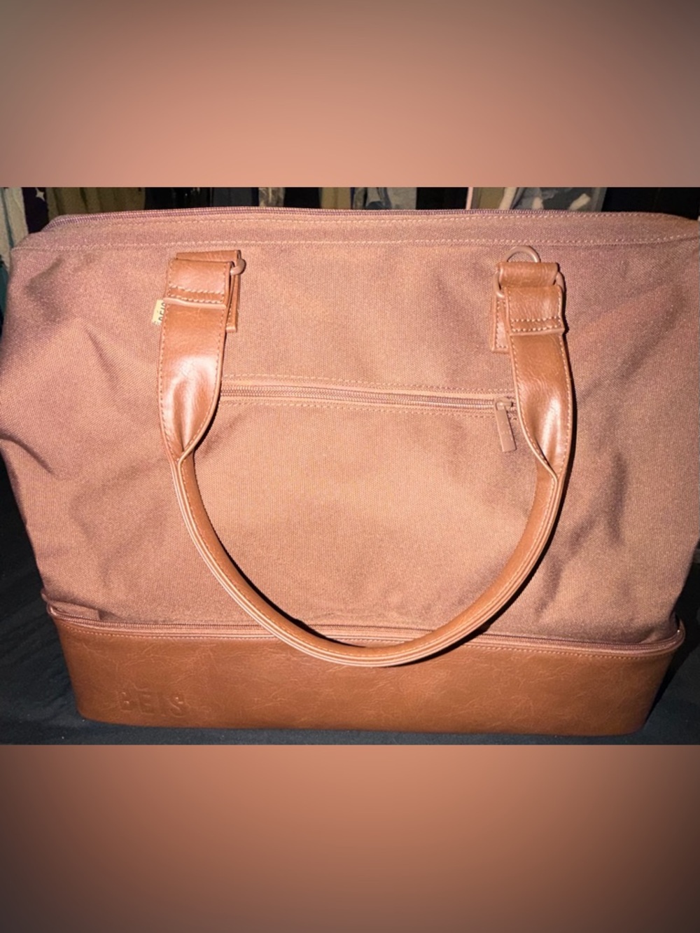 BEIS maple weekender. Unisex. Brand new. Carry, on shoulder, or on luggage.